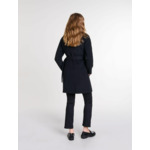 Manteau mi-long ceinturé