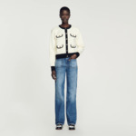 Cardigan bicolore à boutons