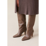 Bottes talons cuir lisse