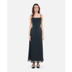 Robe Longue Noire Avec Dentelle Femme