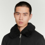 Blouson aviateur col mouton