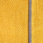 Yves Delorme - Housse de coussin en lin orange, Pigment