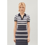Robe longue maille bicolore