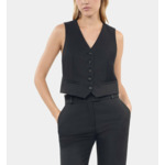 Gilet En Laine Noir Femme