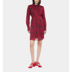 Robe Courte Plissée Imprimé Cœurs Femme