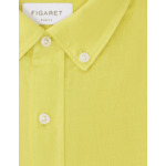 Chemise Gaspard en lin jaune anis