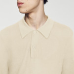 Polo en maille ajourée