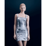 Robe Courte Bretelle Sequins