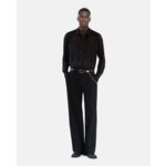 Chemise En Jacquard Imprimé Plumes Noire Homme