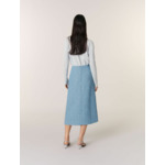 Jupe midi en tweed à sequins