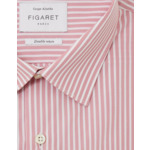 Chemise Ajustée rayée rose