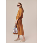 Robe Rivoltine-Cognac en Coton