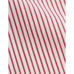 Chemise col italien en popeline rayée rose