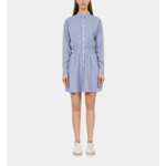 Robe Chemise Courte À Rayures Femme