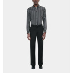 Pantalon Large En Coton Noir Homme