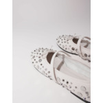 Ballerines à studs argentés