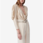 Top En Lin Lurex Col V Croisé Clarone