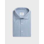Chemise classique infroissable rayée bleue