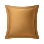 Yves Delorme - Taie d'oreiller en satin beige, Triomphe