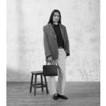 Sac à main moyen modèle Emilie en cuir grainé