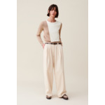 Pull court rabat ton sur ton