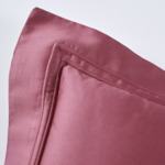Yves Delorme - Taie d'oreiller en satin de coton rose, Triomphe