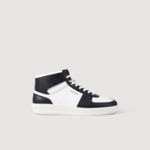 Sneakers montantes en cuir