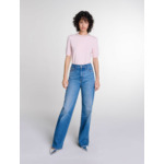 Pull court en maille avec strass