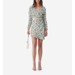 Robe Courte En Soie Imprimée Rita