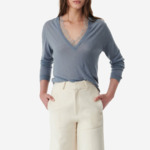 Pull Col V En Dentelle Haby
