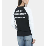 T-Shirt Manches Longues Noir Et Blanc Femme