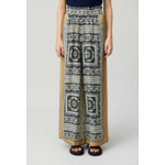 Pantalon large fluide imprimé