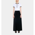 Jupe Longue En Velours Noir Femme