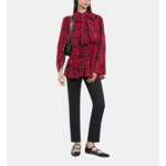 Top Plissé Imprimé Cœurs Femme