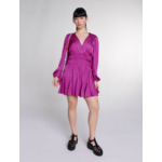 Robe courte satinée