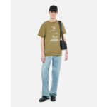 Sweatshirt Kaki Manches Courtes Sérigraphie Kooples Fever Homme