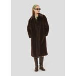 Manteau Melrand-Chocolat en Polyester