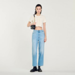 Cardigan court à volants