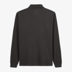 Polo manches longues Logano gaufré gris anthracite