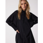 Robe chemise coton Rina NOIR
