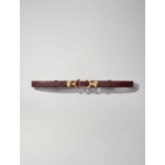 Ceinture fine en cuir à mors lion
