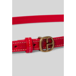 Ceinture cuir contrastée
