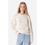 Pull Eulalie Porté épaule avec fermeture éclair