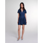 Robe courte plissée