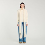 Pull en maille col écharpe