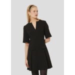 Robe Riyu-Noir en Polyester Recyclé