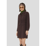 Robe Roya-Chocolat en Polyester