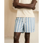 Maillot de bain rayé écru & bleu clair