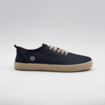 Espadrilles à lacets bleu marine