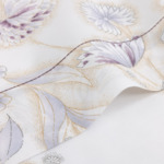 Yves Delorme - Drap plat en batiste de coton violet, Givre